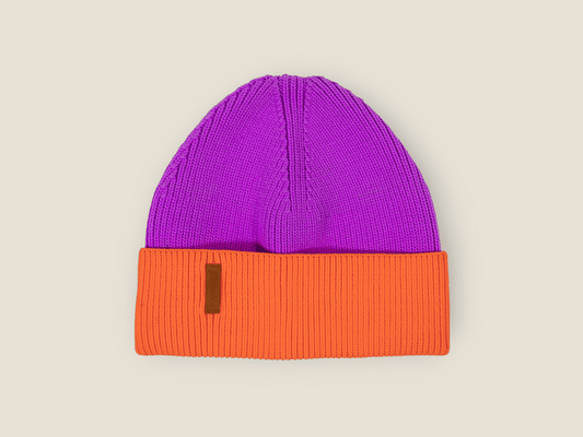 The Glow Beanie 2.0 – Neon Pink und Neon Magenta Strickmütze für Sport, Outdoor & Gassirunden im Winter von lumiies®