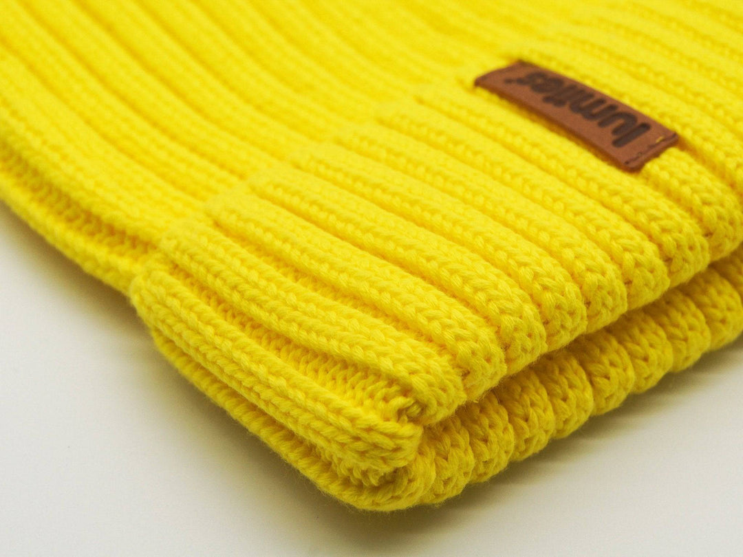 THE COTTON BEANIE (100% GOTS-Bio-Baumwolle) - lumiies - high visibility