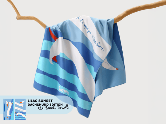 Schnelltrocknendes Mikrofaser - Handtuch (160×80 cm) - Dackel - lumiies - high visibility