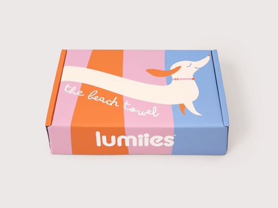 Beach Towel Dackel Motiv – schnelltrocknendes Handtuch für Hund und Mensch mit Geschenkbox