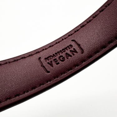 THE CITY COLLAR (burnished burgundy) - Hundehalsband vegan - lumiies - high visibility