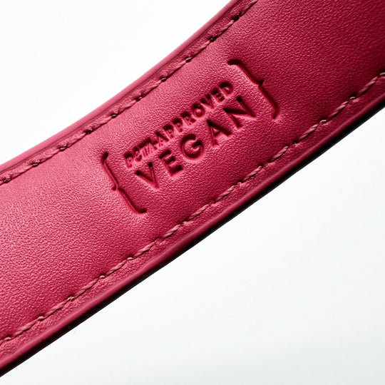 THE CITY COLLAR (strawberry shake) - Hundehalsband vegan - lumiies - high visibility