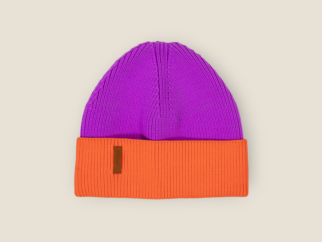 The Glow Beanie 2.0 – Neon Pink und Neon Magenta Strickmütze für Sport, Outdoor & Gassirunden im Winter von lumiies®