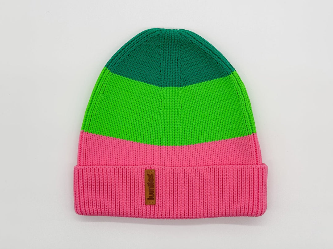 THE GLOW BEANIE - Neon Strickmütze - lumiies - high visibility