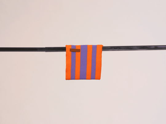 Neon Hundeschal Glow Loop 2.0 in Lilac & Neon Orange – hochelastisch, für kleine bis große Hunde