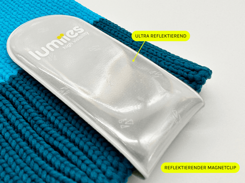 Magnetischer Hundereflekor mit 3M Scotchlite – einfach zu befestigen an Halsband, Geschirr oder Leine