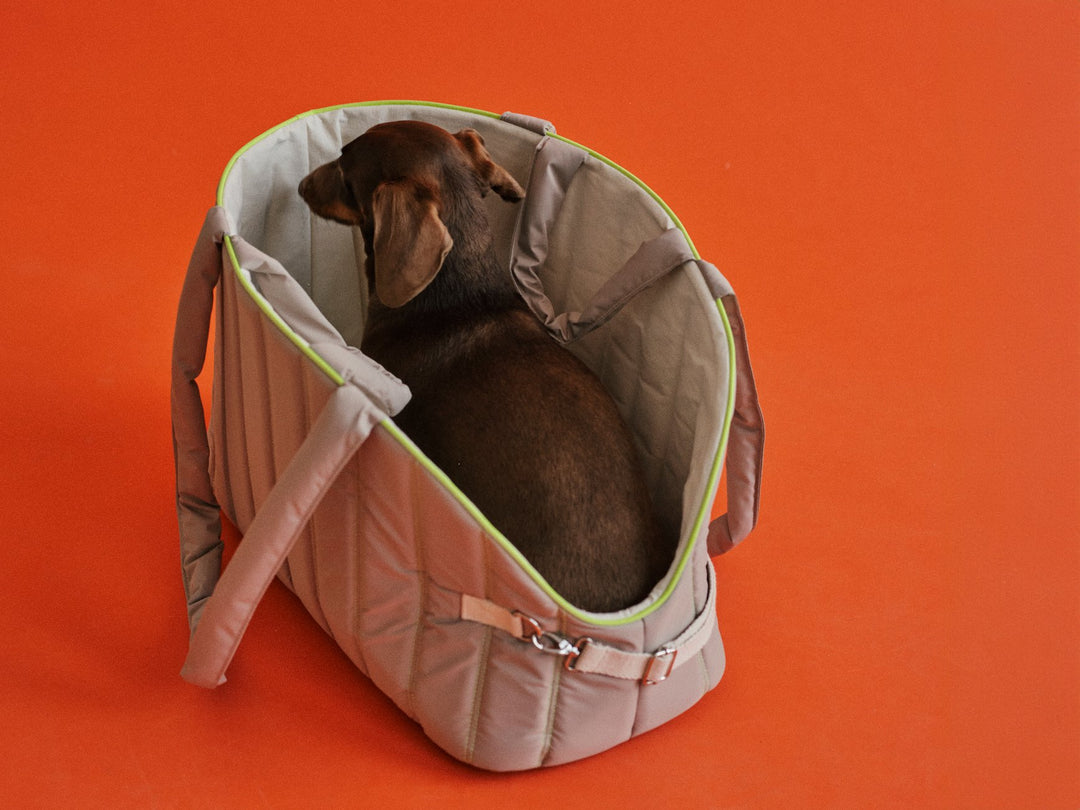 THE SHEILA TRAVEL BED & BAG (mobiles Hundebett) - lumiies - high visibility